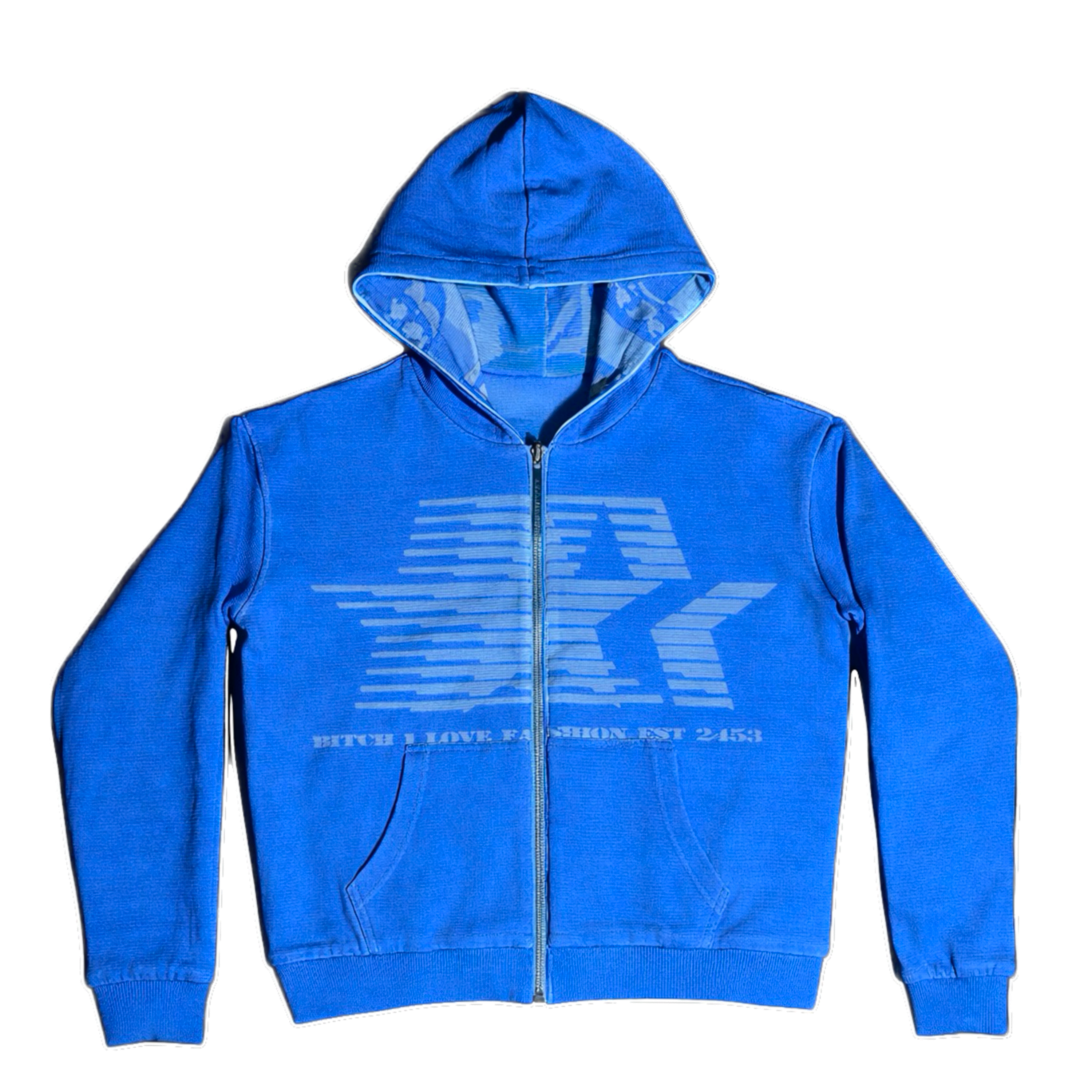 Blue 2453 Reversible Zip Up