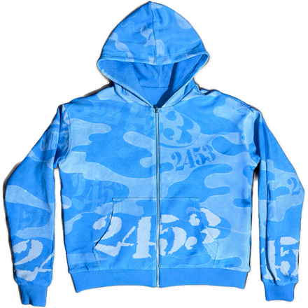 Blue 2453 Reversible Zip Up