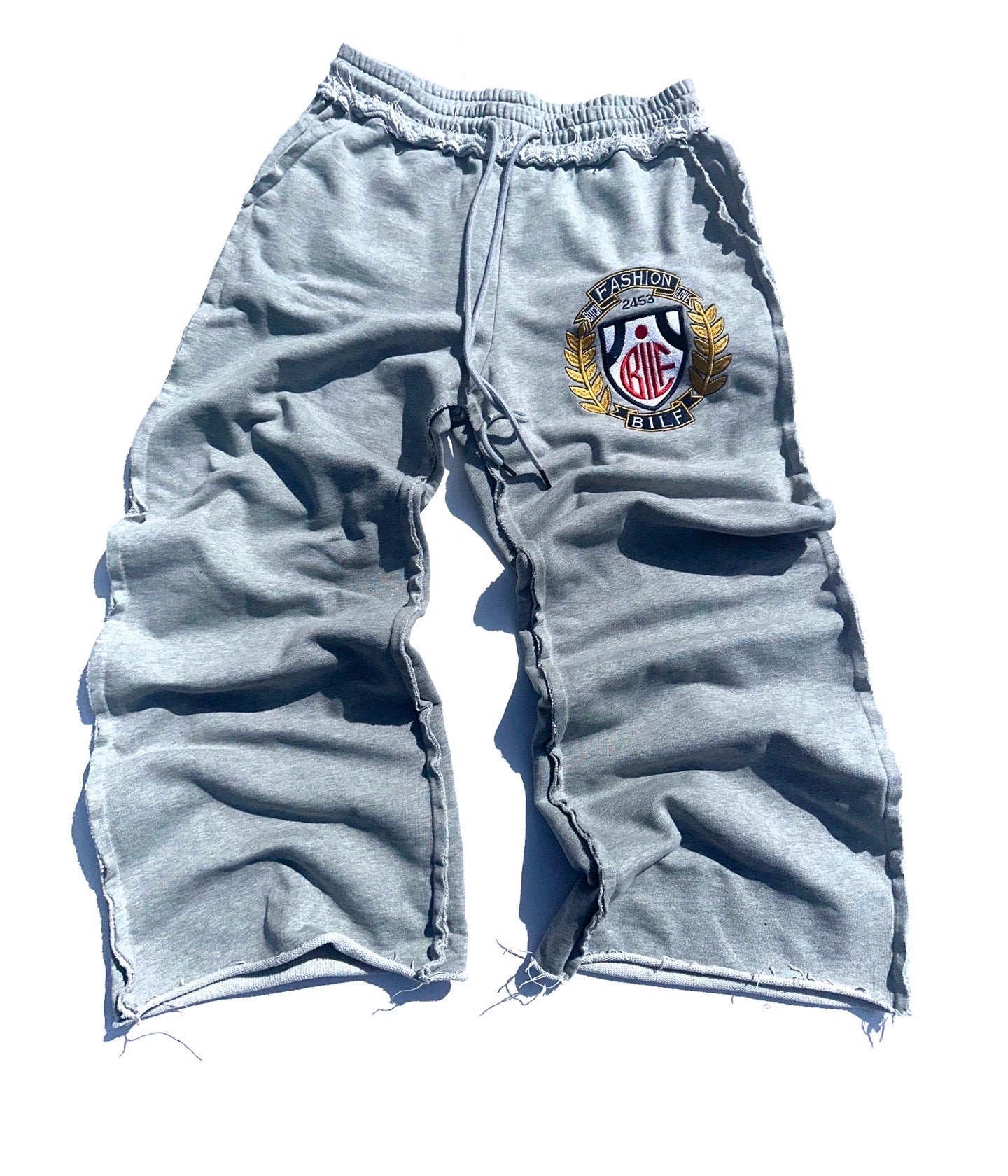 Grey Distressed 2453 Full Sweatsuit